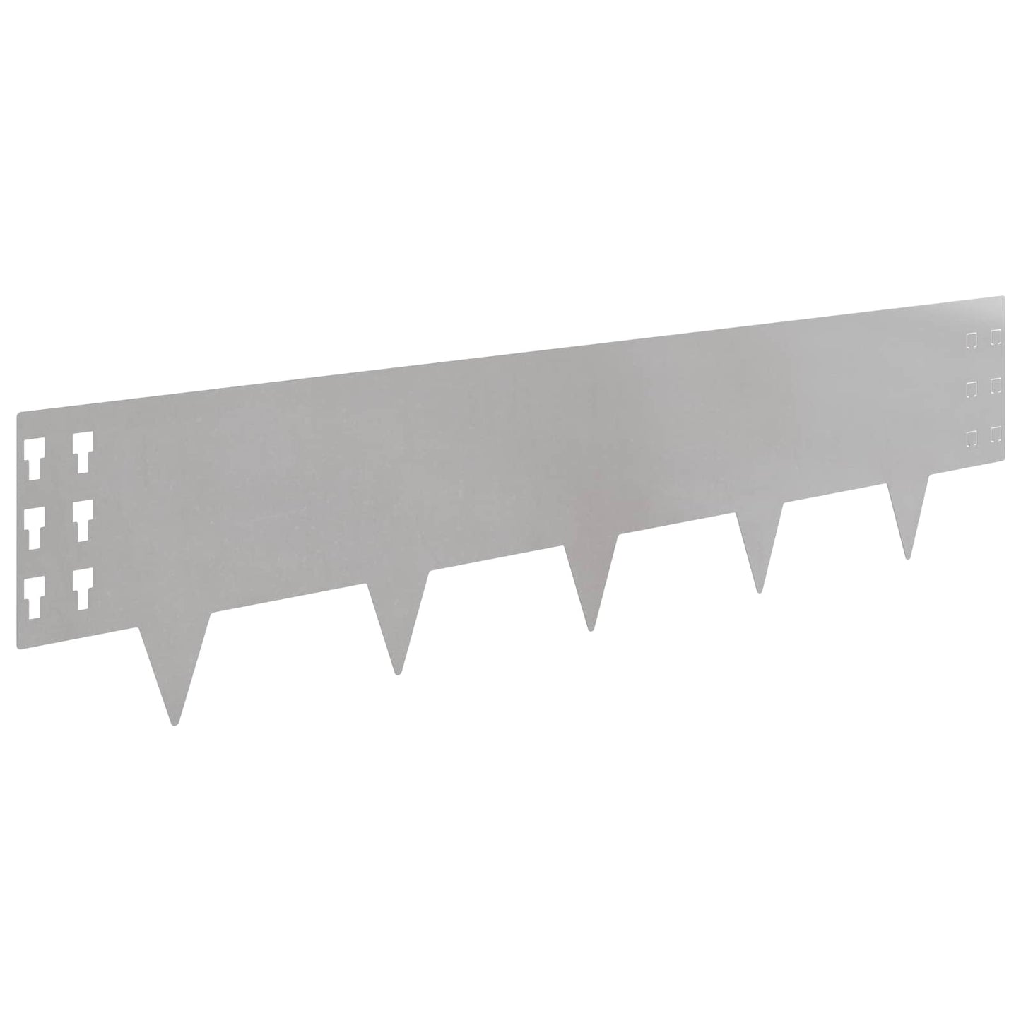 Gjerdekant 20 pcs 100 x 25 cm Stål Sølv