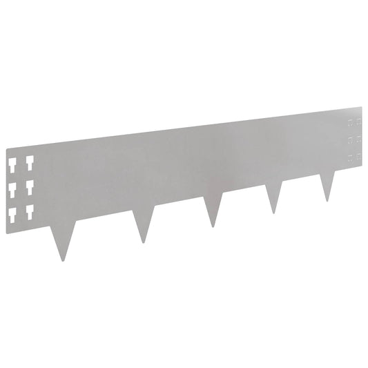 Gjerdekant 30 pcs 100 x 25 cm Stål Sølv