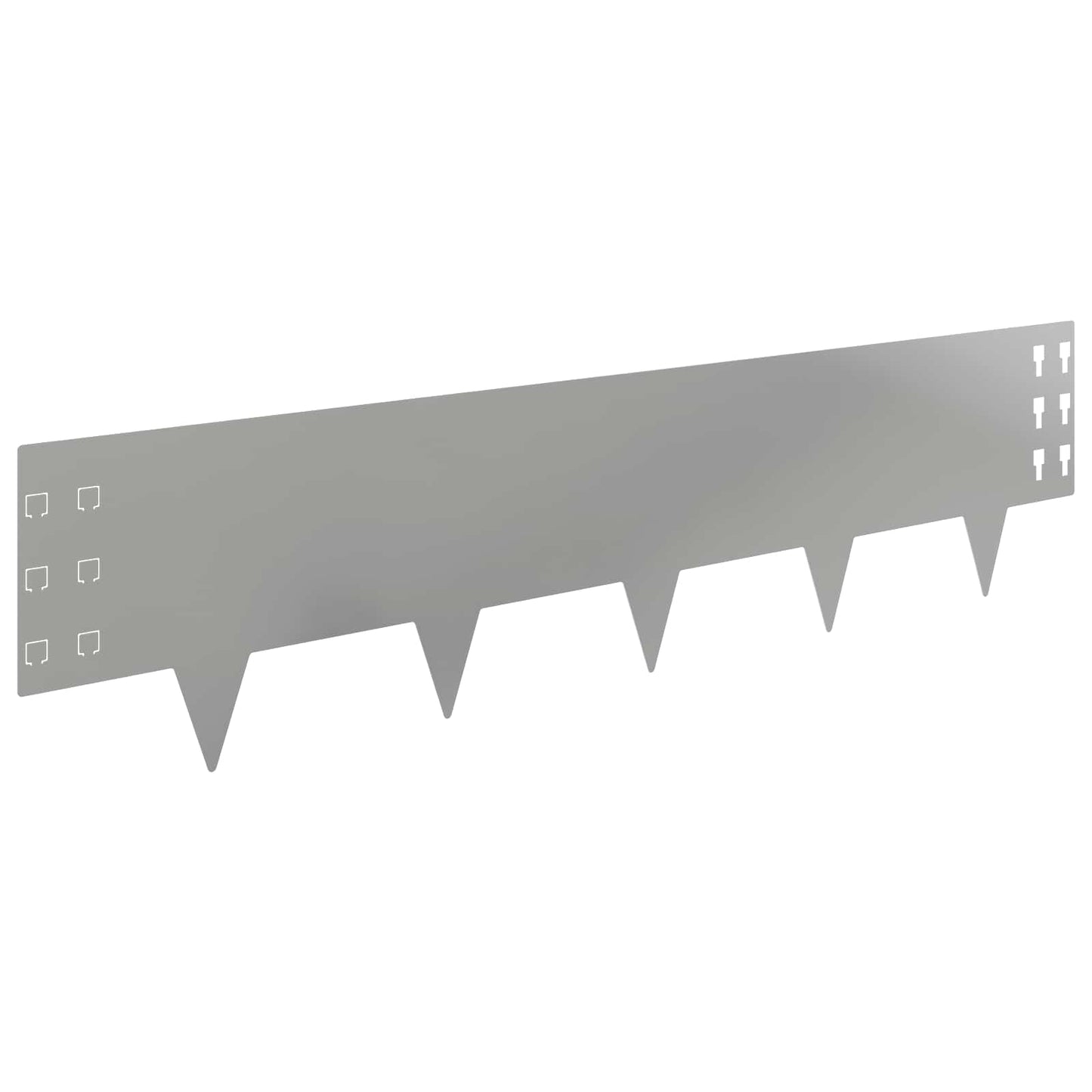 Gjerdekant 30 pcs 100 x 25 cm Stål Sølv