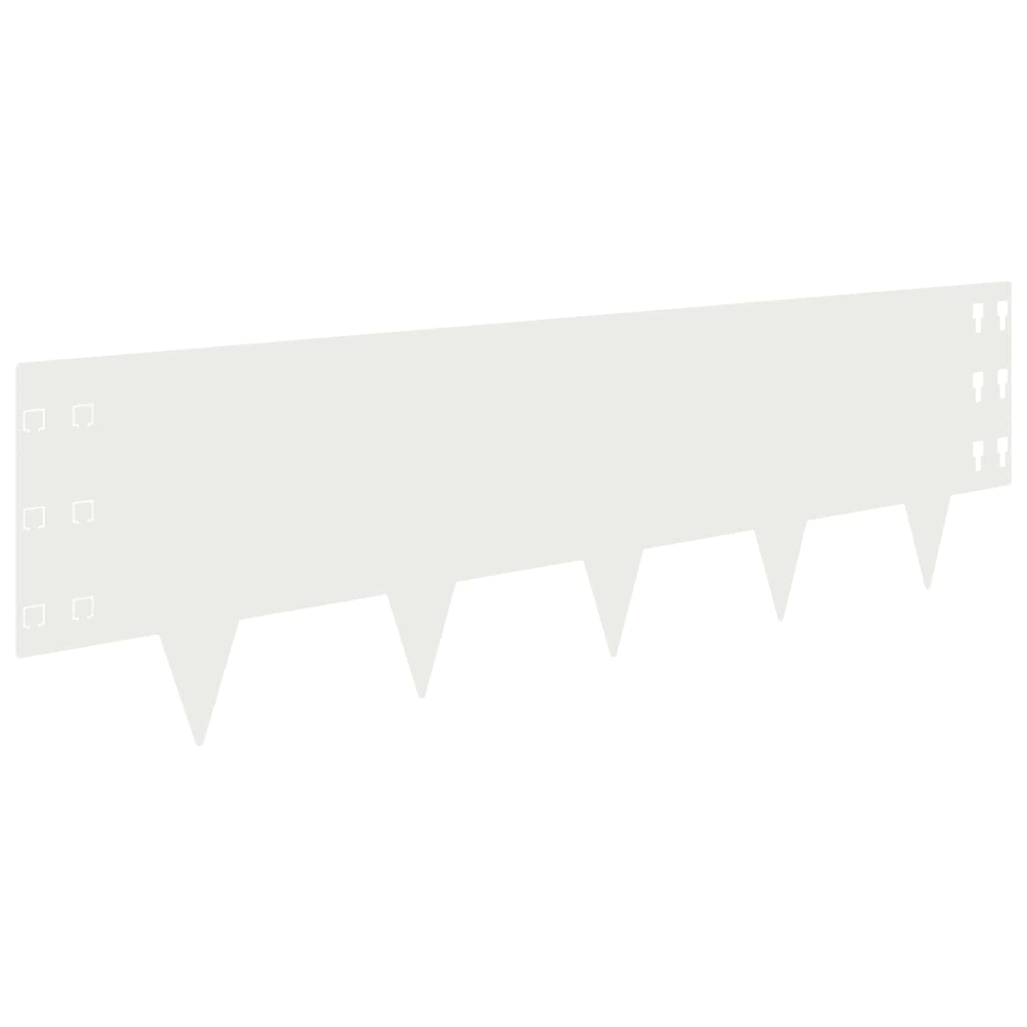 Gjerdekant 30 pcs 100 x 30 cm Stål Hvit