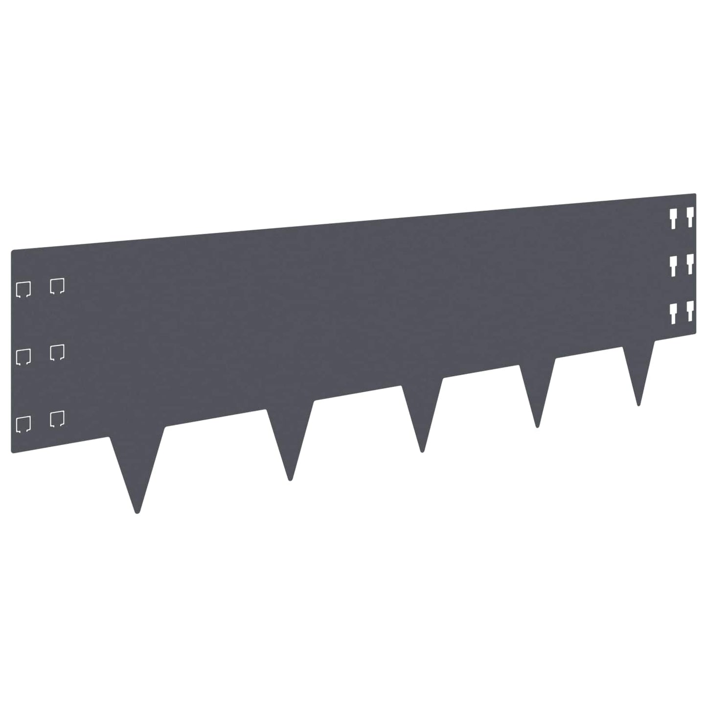 Gjerdekant 10 pcs 100 x 30 cm Stål Antrasitt