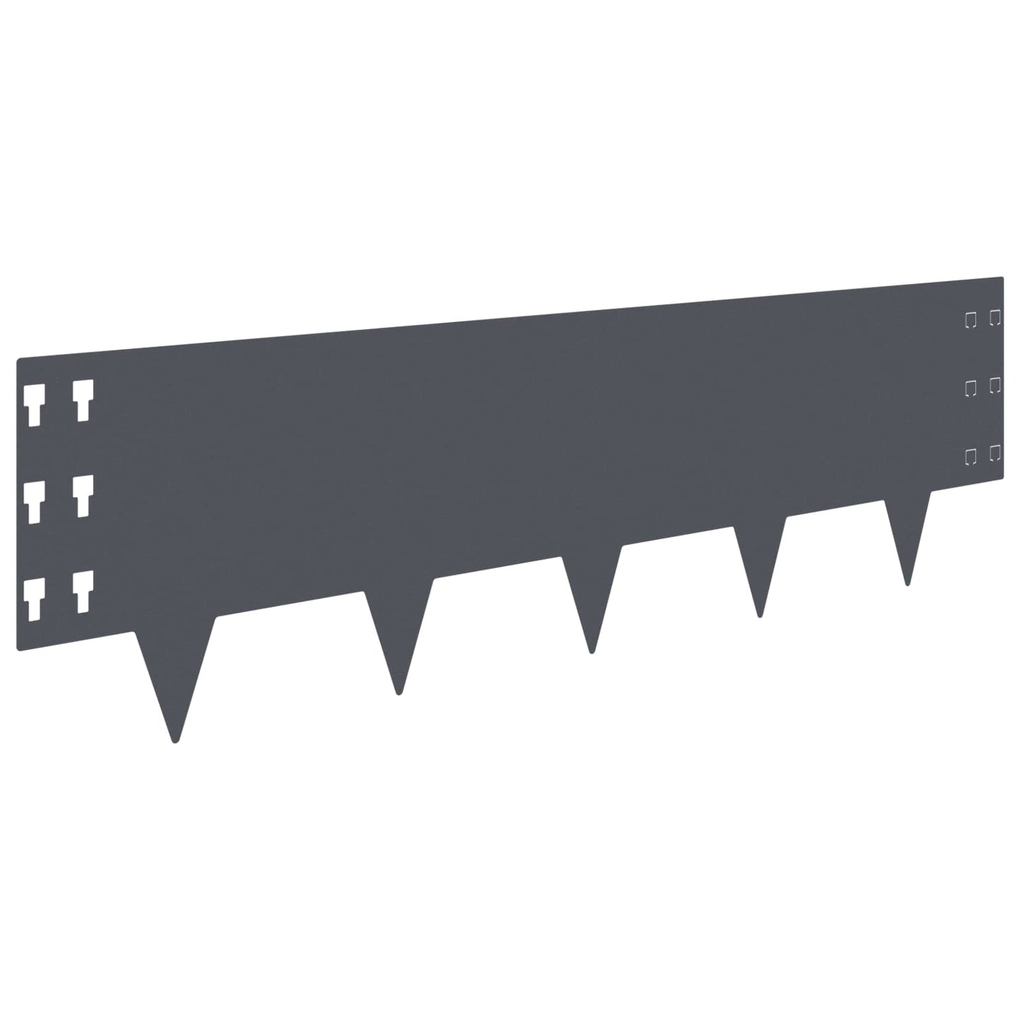 Gjerdekant 30 pcs 100 x 30 cm Stål Antrasitt
