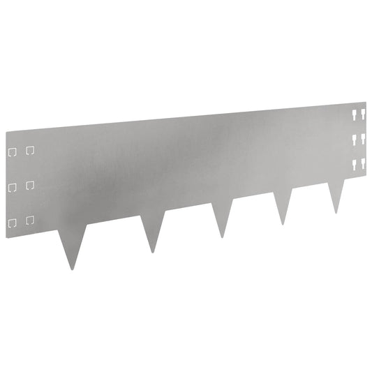 Gjerdekant 30 pcs 100 x 30 cm Stål Sølv