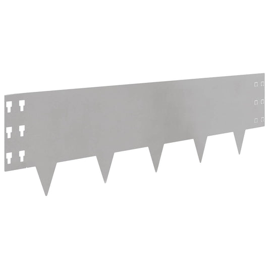 Gjerdekant 30 pcs 100 x 30 cm Stål Sølv