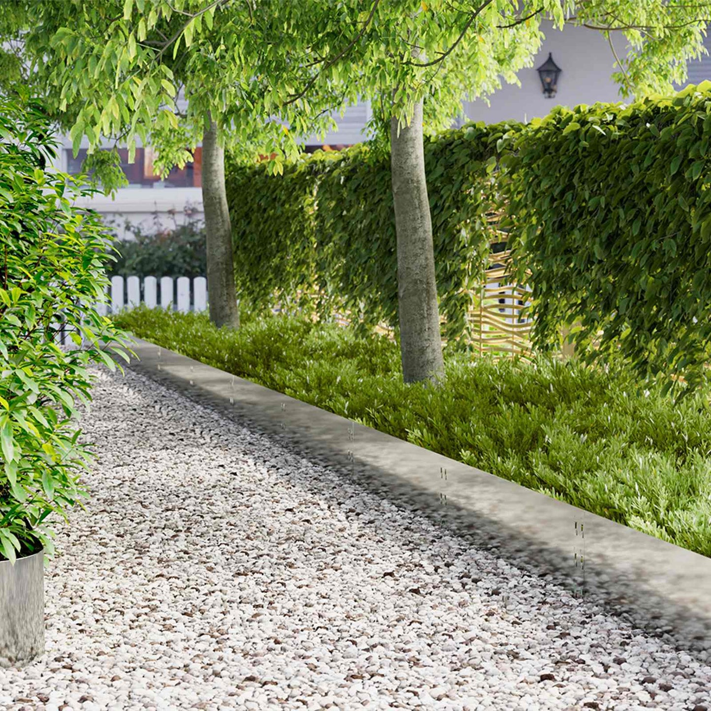 Gjerdekant 10 pcs 100 x 30 cm Stål Sølv