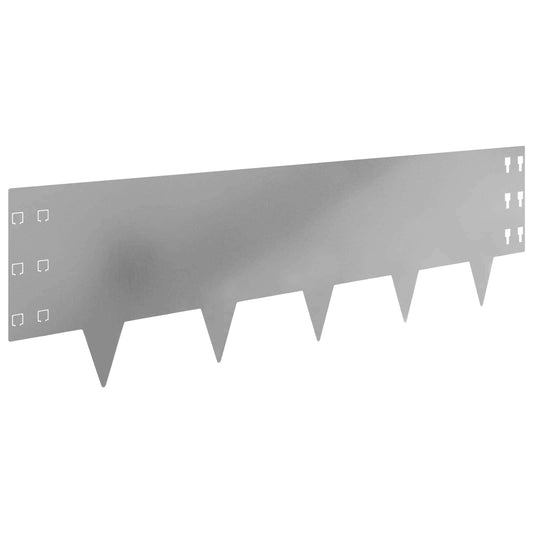 Gjerdekant 10 pcs 100 x 30 cm Stål Sølv