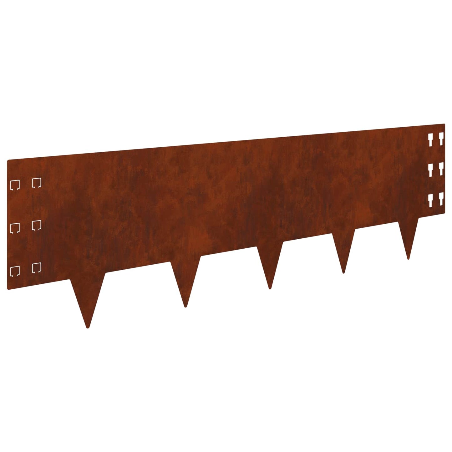 Gjerdekant 20 pcs 100 x 30 cm Stål Rusten
