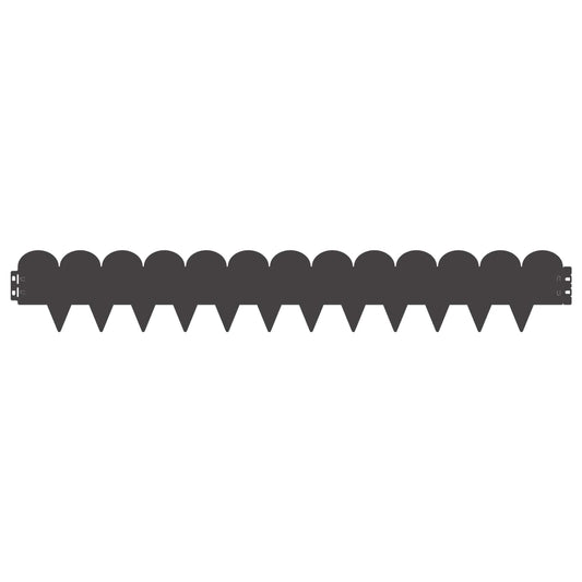 Gjerdekant 50 pcs 103 x 15 cm Stål Svart