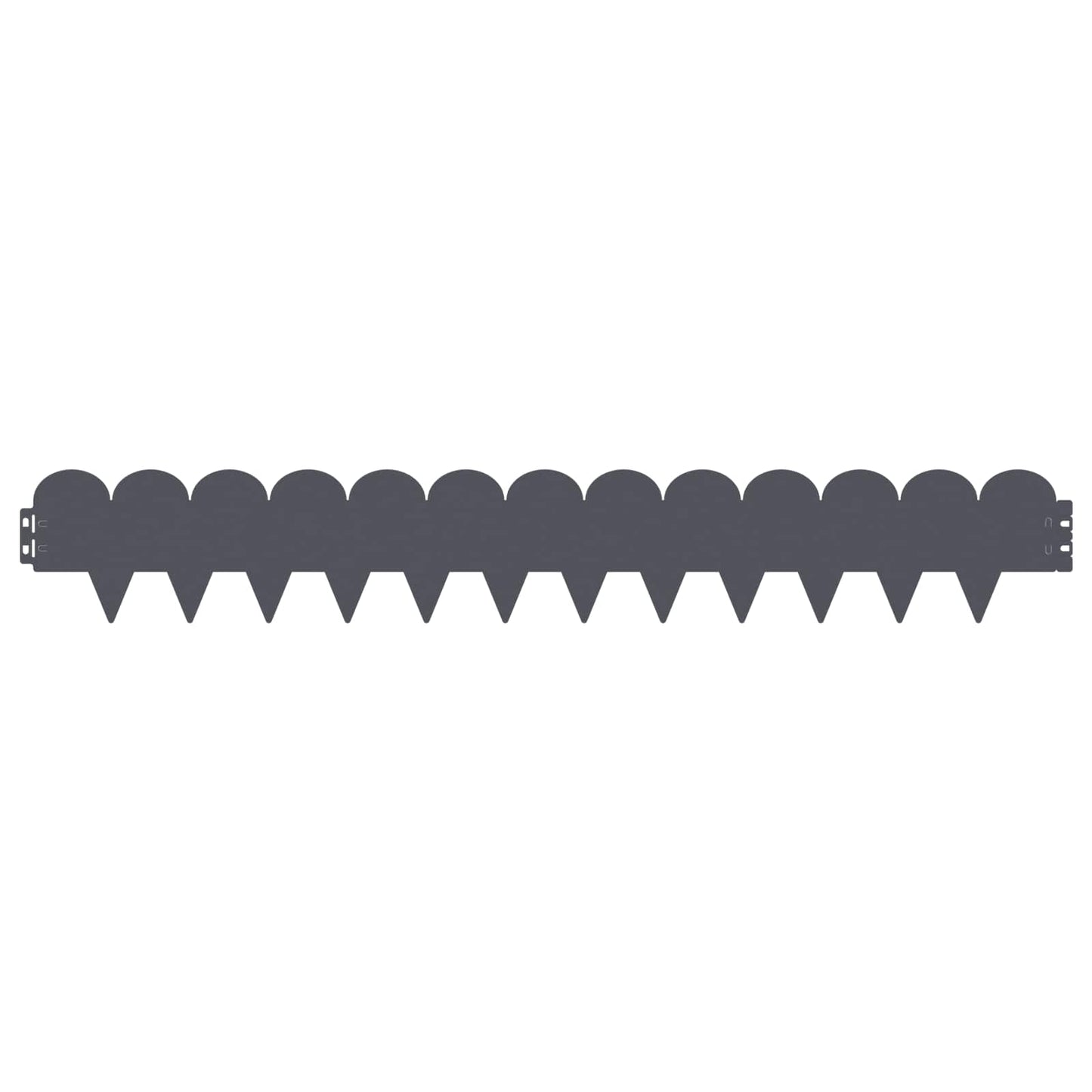 Gjerdekant 30 pcs 103 x 15 cm Stål Antrasitt