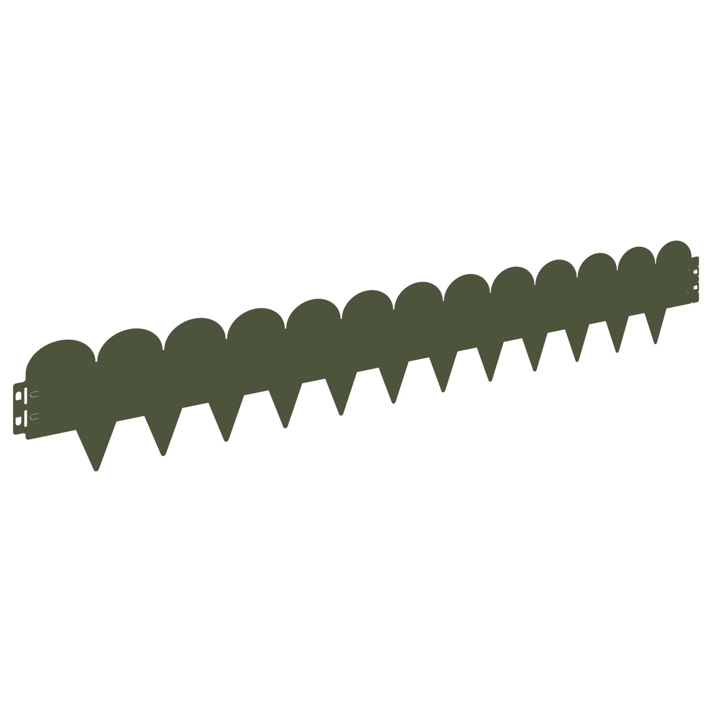 Gjerdekant 30 pcs 103 x 15 cm Stål Olivengrønn