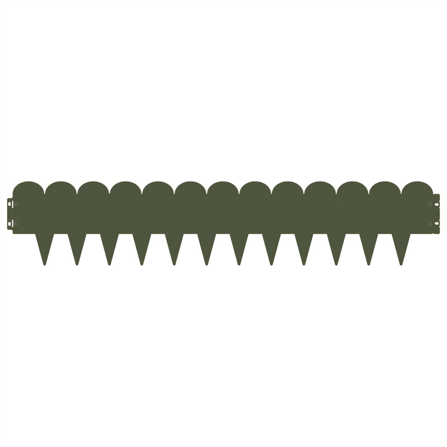 Gjerdekant 10 pcs 103 x 20 cm Stål Olivengrønn
