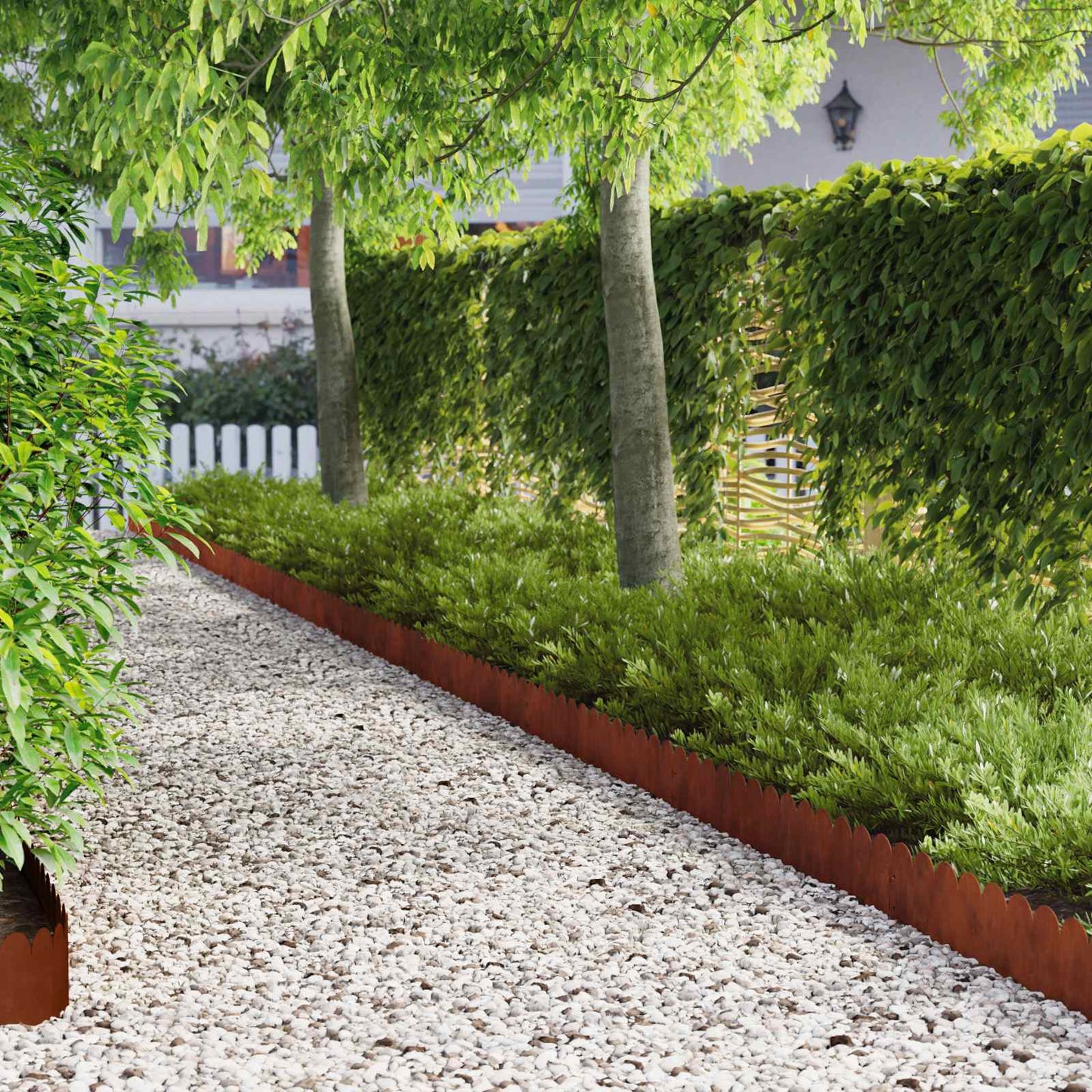 Gjerdekant 30 pcs 103 x 20 cm Stål Rusten