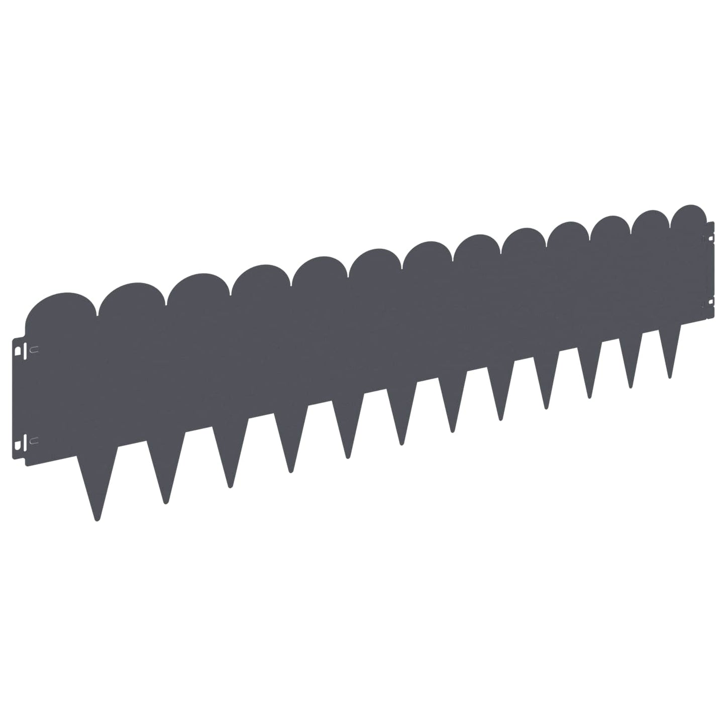 Gjerdekant 10 pcs 103 x 25 cm Stål Antrasitt