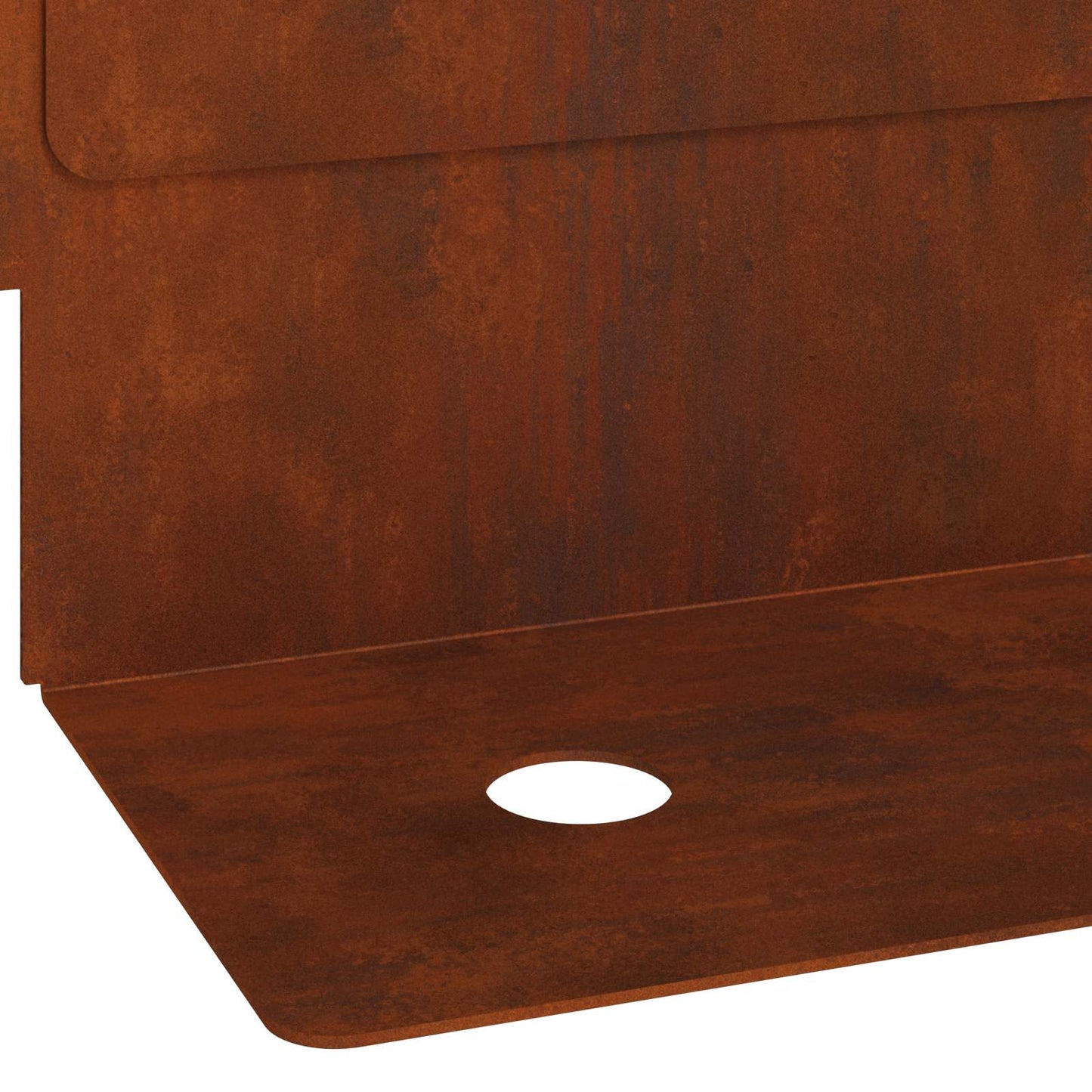 Gjerdekant 10 pcs 102 x 4 x 4 cm Stål Rusten