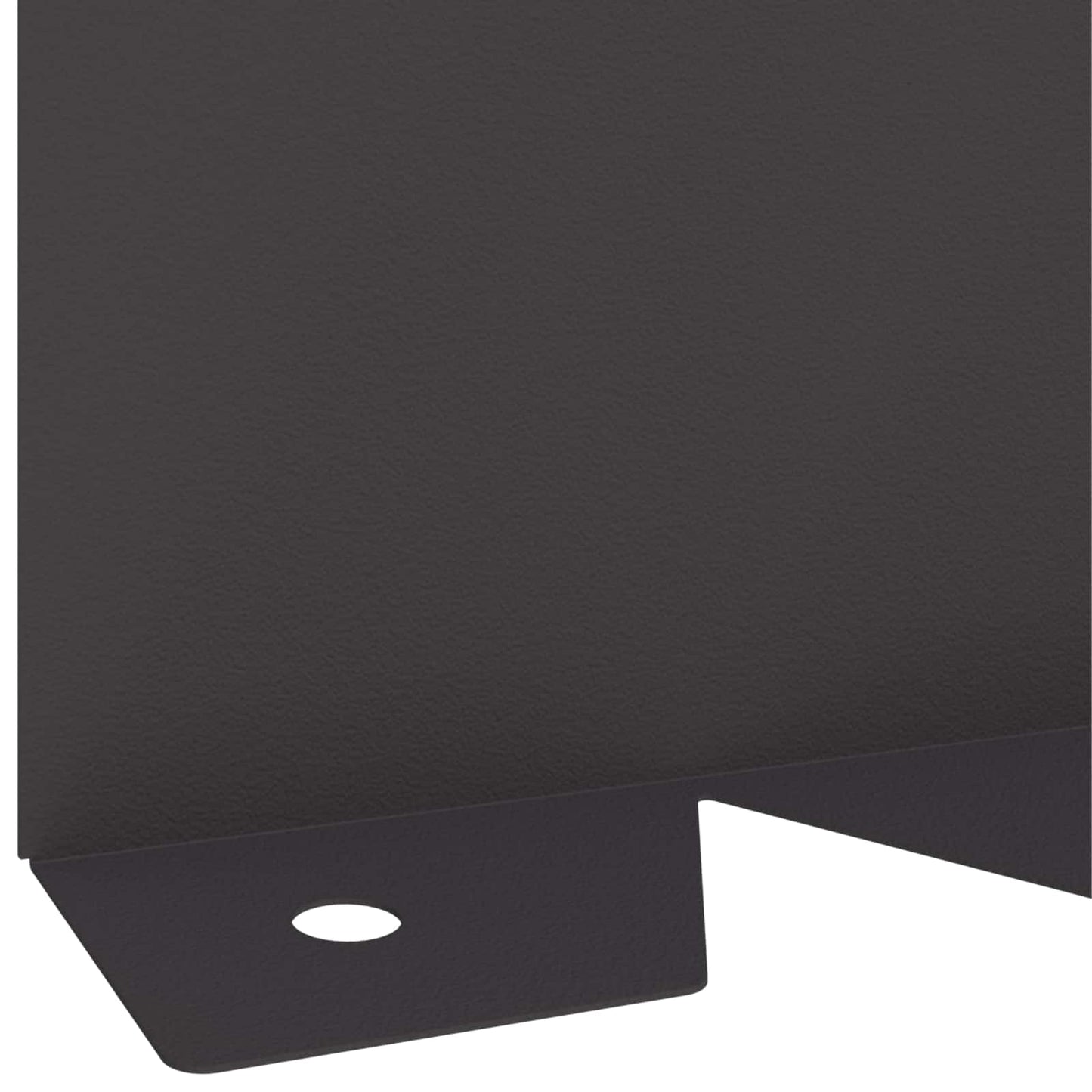 Gjerdekant 20 stk. 102 x 10 x 4 cm Stål Svart