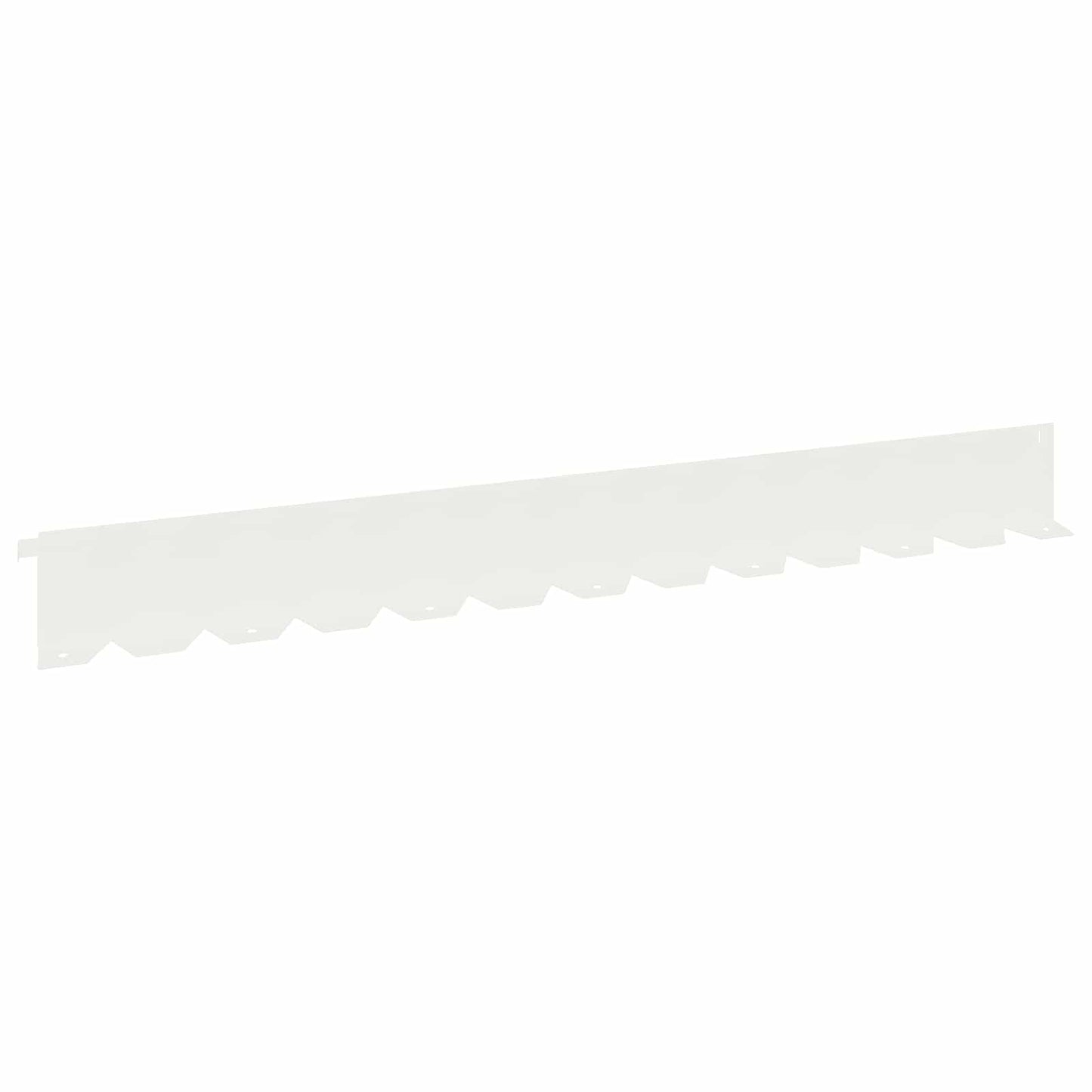 Gjerdekant 30 pcs 102 x 10 x 4 cm Stål Hvit
