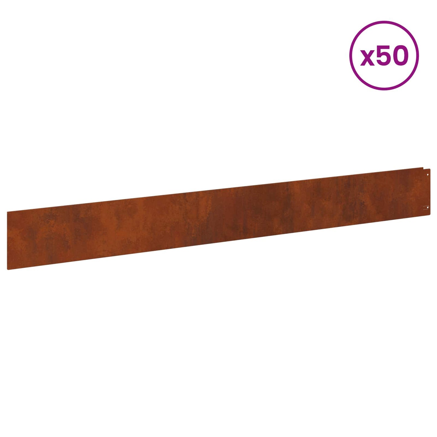 Gjerdekant 50 pcs 100 x 12 cm Stål Rusten