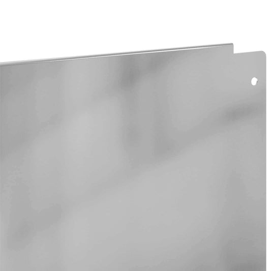 Gjerdekant 10 pcs 100 x 15 cm Stål Sølv