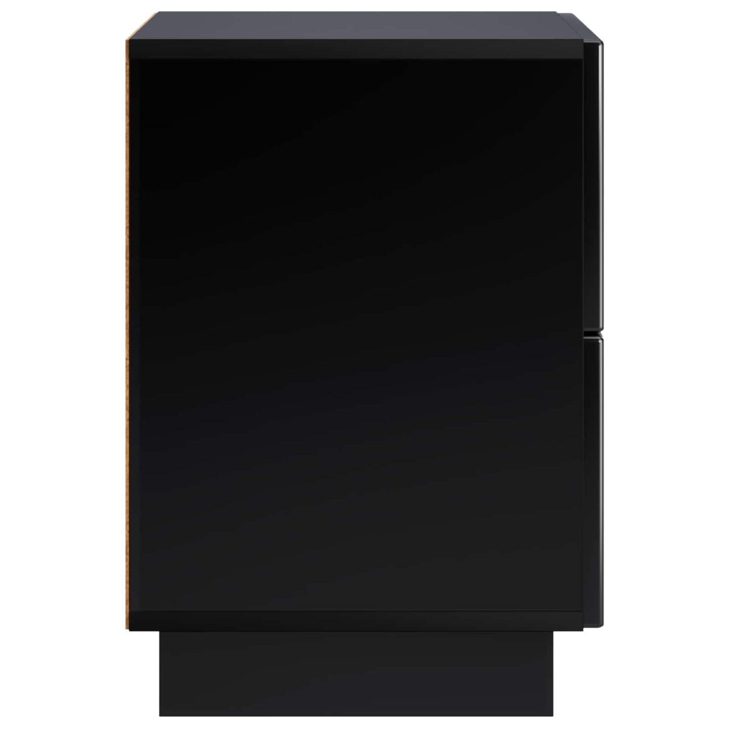 Nattbordskap 2 stk. Svart 33,5 x 34,5 x 50 cm Konstruert tre
