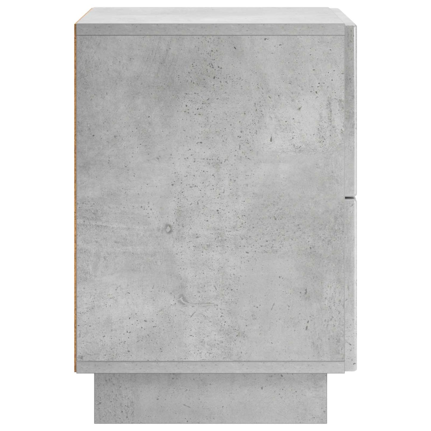 Nattbordskap Betonggrå 33,5 x 34,5 x 50 cm Konstruert tre
