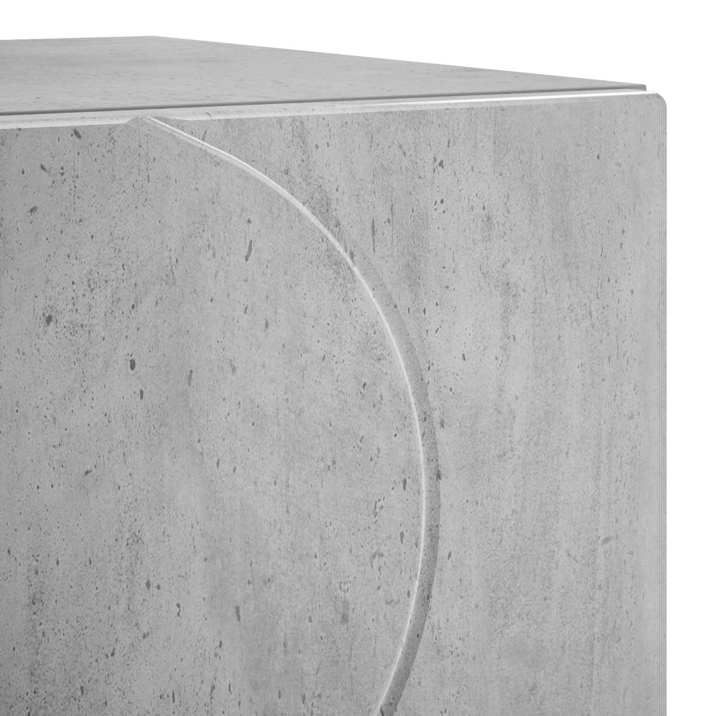 Nattbordskap 2 stk. Betonggrå 33,5 x 34,5 x 50 cm