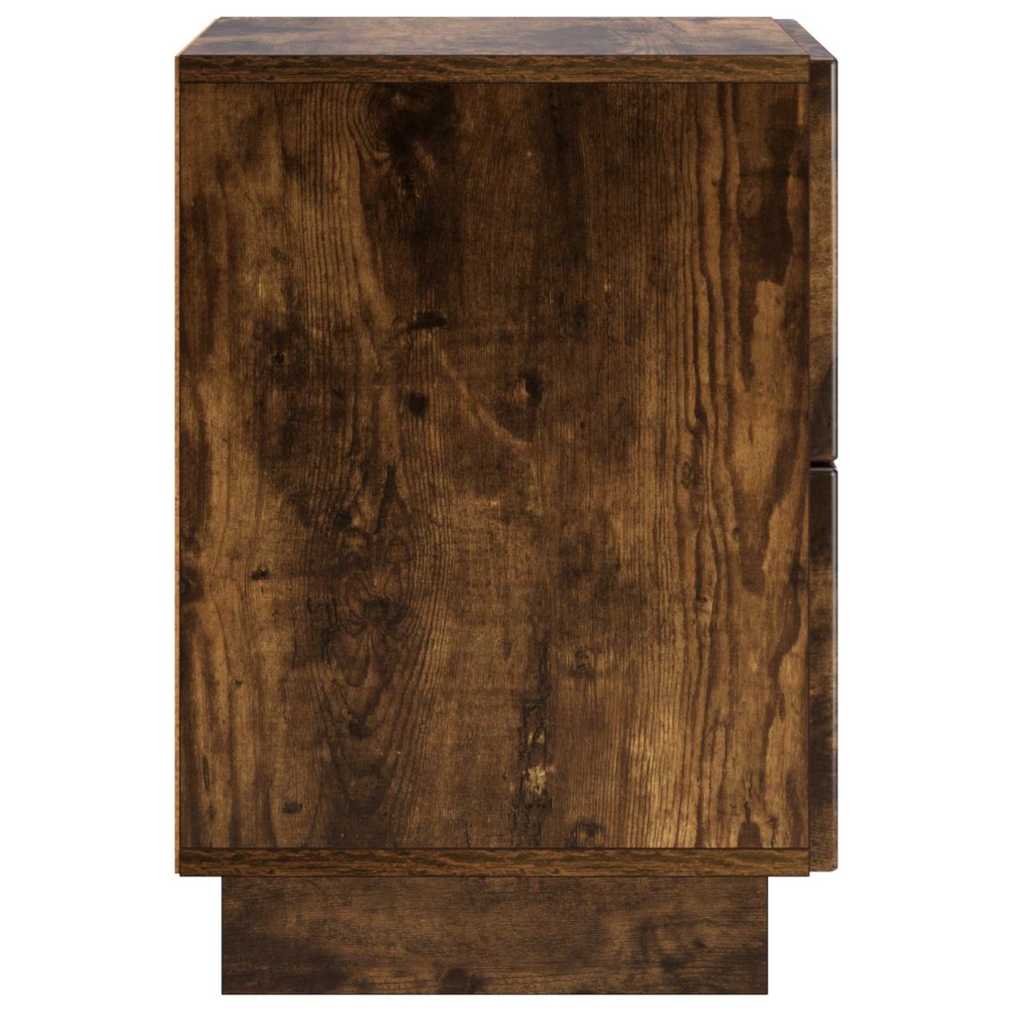 Nattbordskap 2 stk. Røkt Eik 33,5 x 34,5 x 50 cm Konstruert tre