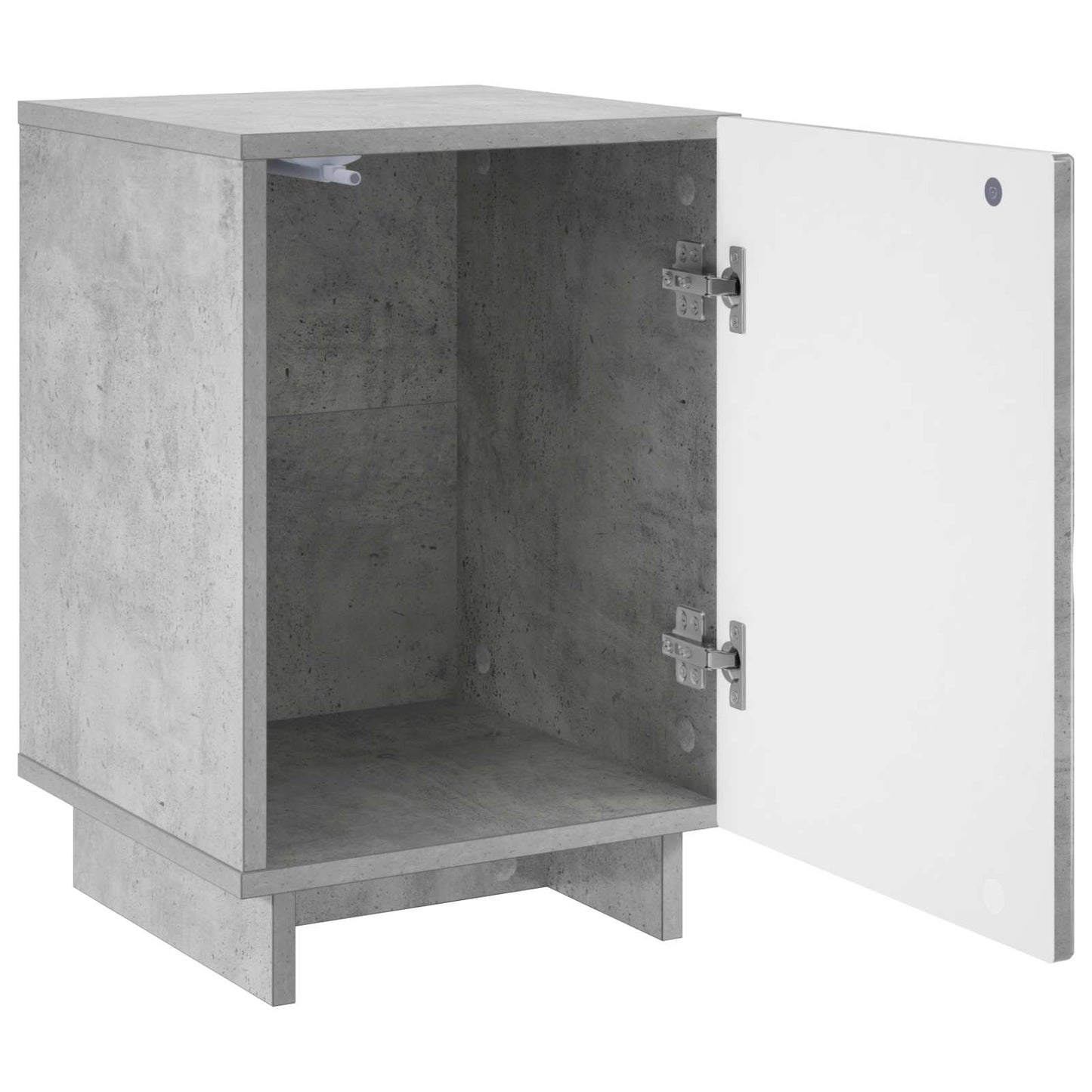 Nattbordskap 2 pcs Betonggrå 33,5 x 34,5 x 50 cm Konstruert tre