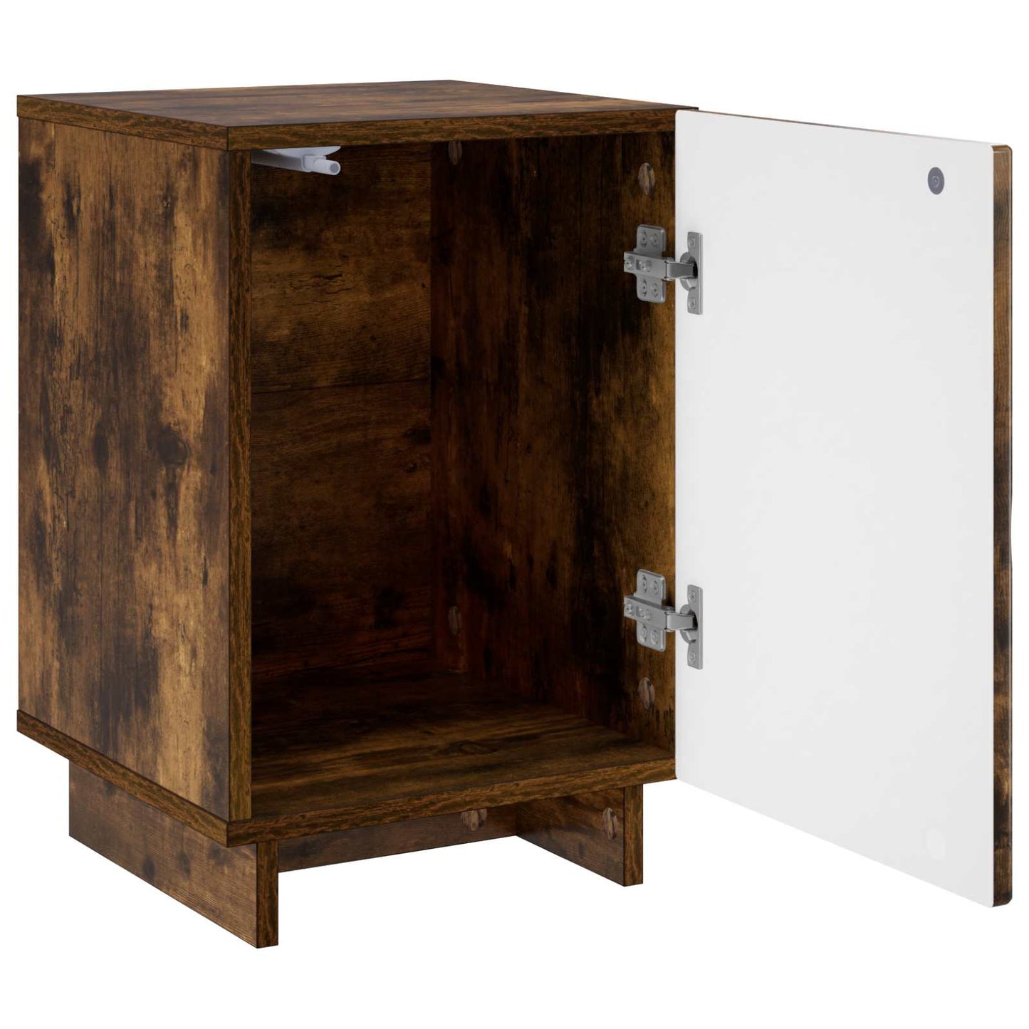 Nattbordskap 2 pcs Røkt Eik 33,5 x 34,5 x 50 cm Konstruert tre