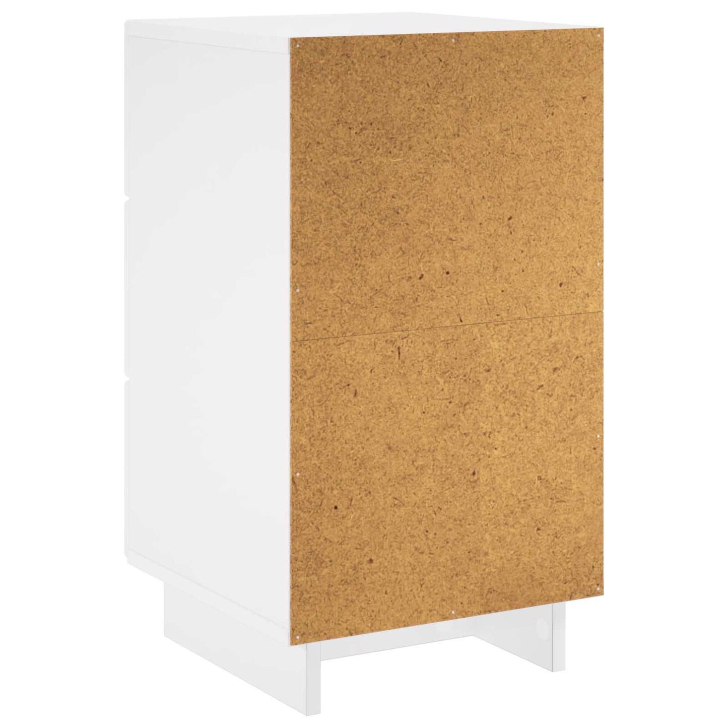 Nattbordskap 2 pcs Høgglans hvit 33,5 x 34,5 x 60 cm
