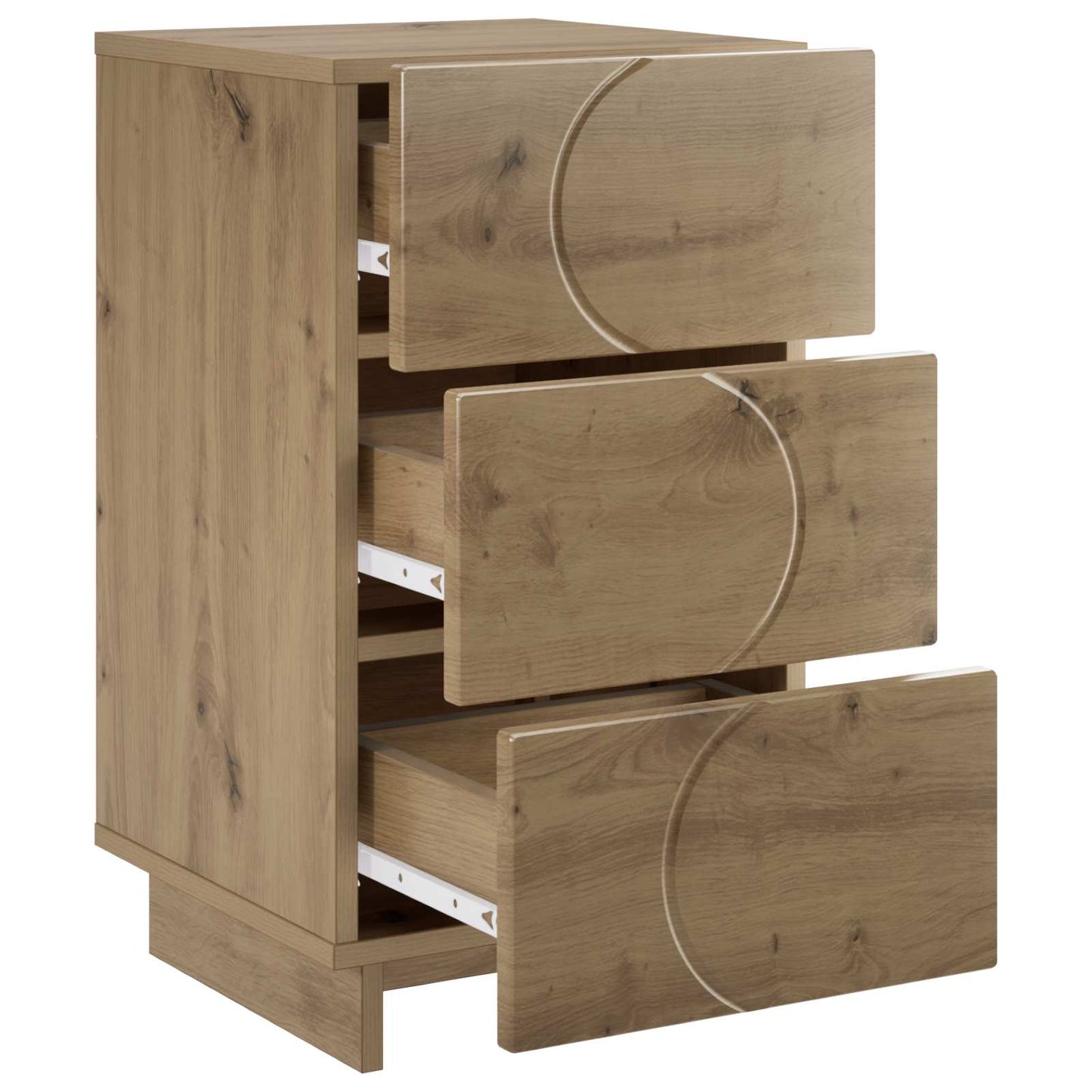 Nattbordskap Artisan eik 33,5 x 34,5 x 60 cm Konstruert tre