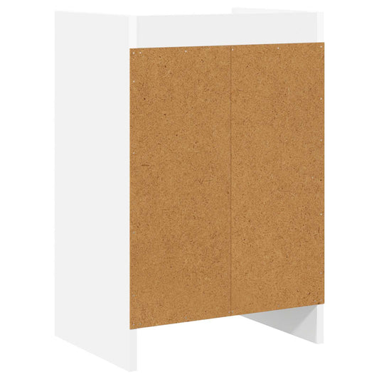 Nattbord Hvit 40 x 30 x 60 cm Konstruert tre