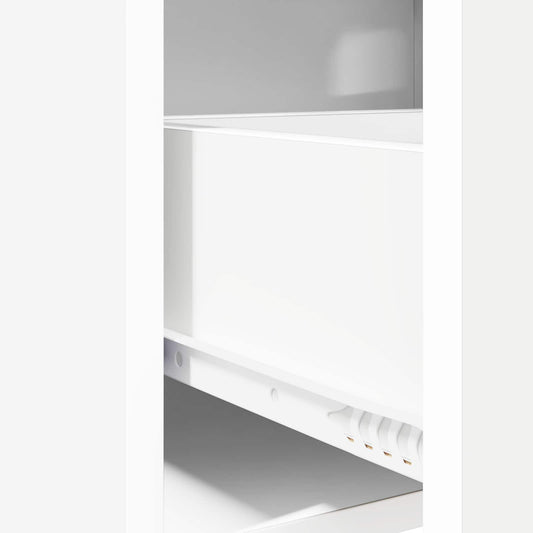 Nattbord 2 pcs Hvit 40 x 30 x 60 cm Konstruert tre