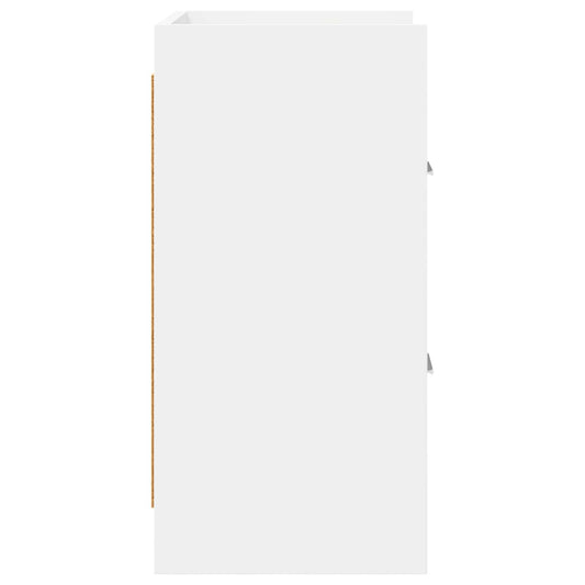 Nattbord 2 pcs Hvit 40 x 30 x 60 cm Konstruert tre
