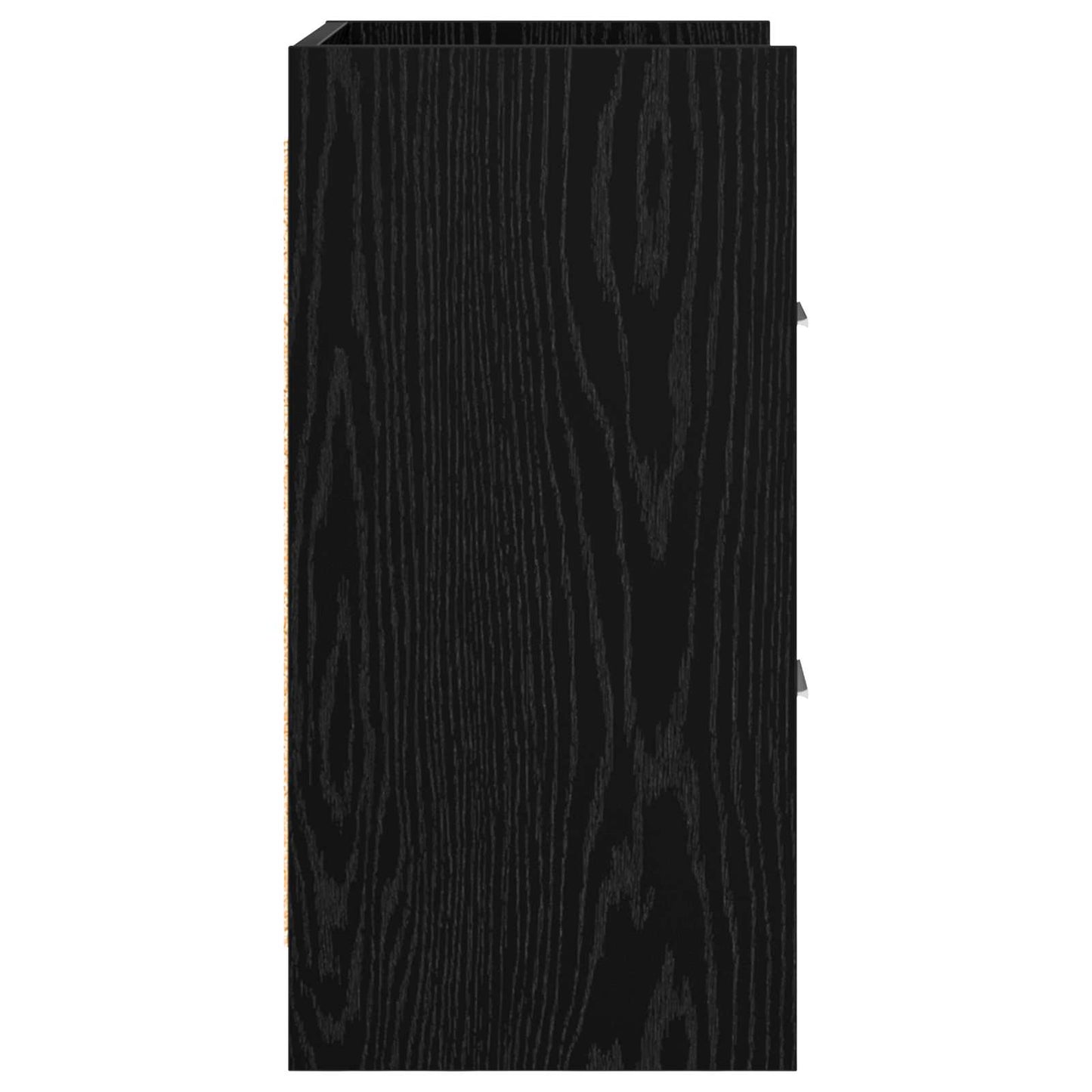Nattbord 2 pcs Svart eik 40 x 30 x 60 cm Konstruert tre
