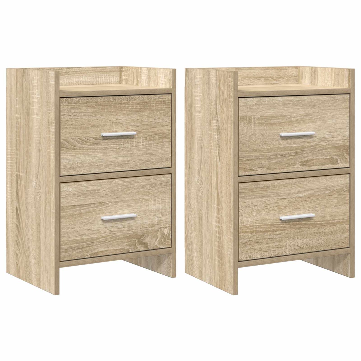 Nattbord 2 pcs Sonoma eik 40 x 30 x 60 cm Konstruert tre