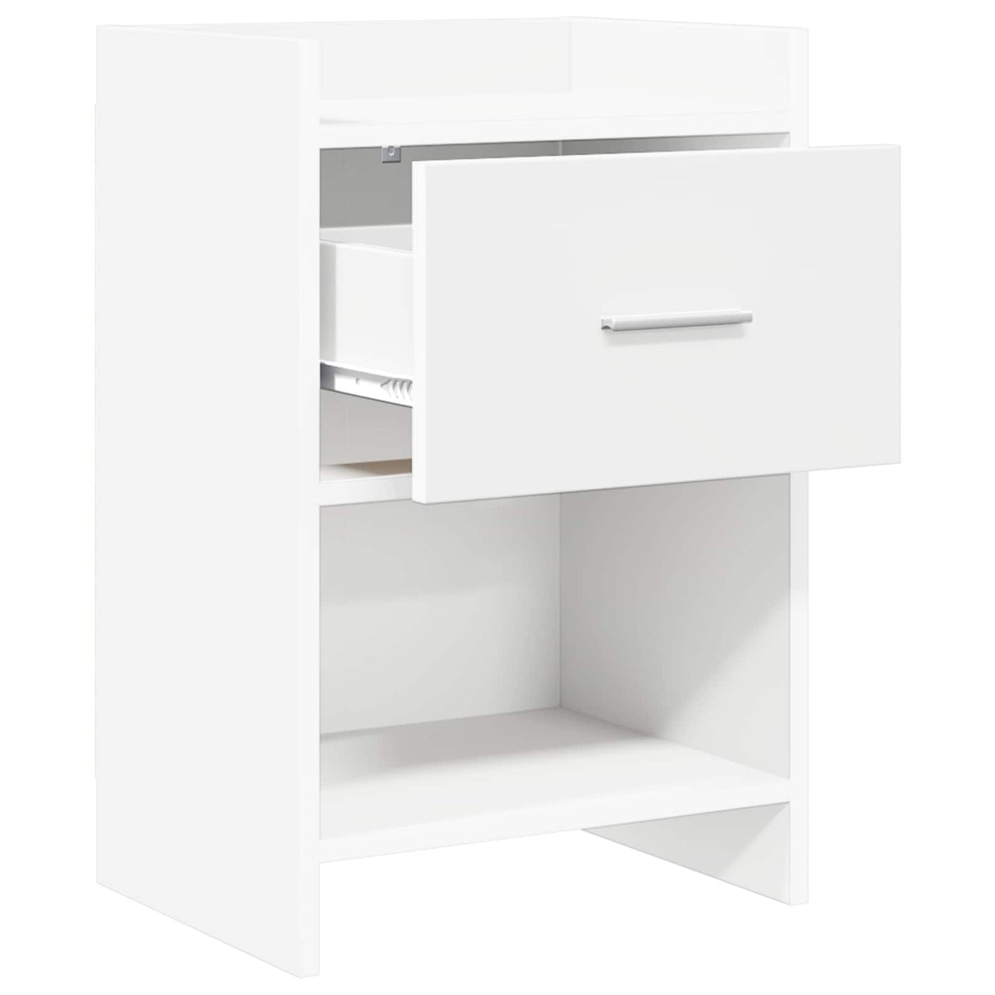 Nattbord 2 pcs Hvit 40 x 30 x 60 cm Konstruert tre