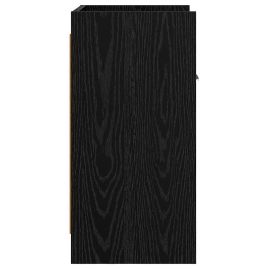 Nattbord Svart eik 40 x 30 x 60 cm Konstruert tre