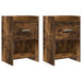 Nattbord 2 pcs Røkt Eik 40 x 30 x 60 cm Konstruert tre