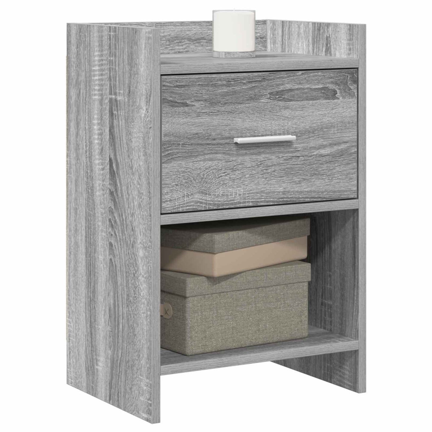 Nattbord 2 pcs Grå Sonoma 40 x 30 x 60 cm Konstruert tre