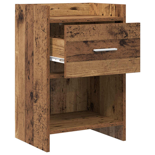 Nattbord 2 pcs Gammelt tre 40 x 30 x 60 cm Konstruert tre