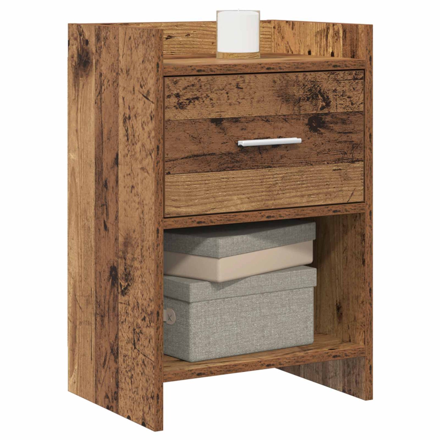 Nattbord 2 pcs Gammelt tre 40 x 30 x 60 cm Konstruert tre