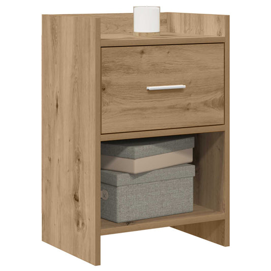 Nattbord 2 pcs Artisan eik 40 x 30 x 60 cm Konstruert tre