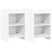 Nattbord 2 pcs Hvit 40 x 30 x 60 cm Konstruert tre