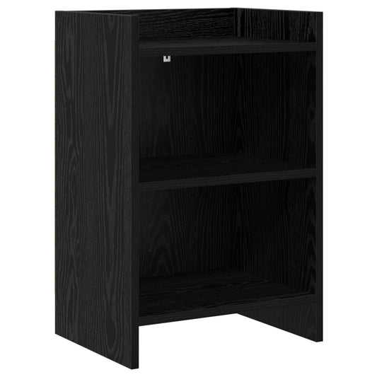 Nattbord Svart eik 40 x 30 x 60 cm Konstruert tre