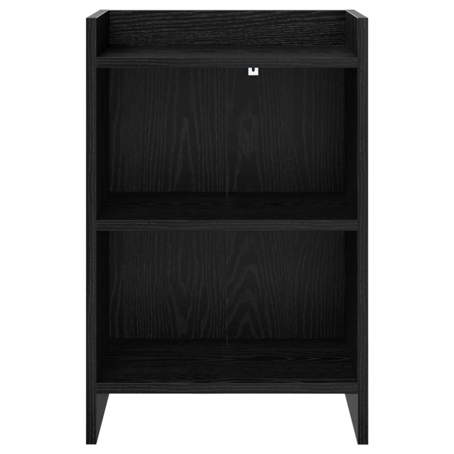 Nattbord 2 pcs Svart eik 40 x 30 x 60 cm Konstruert tre