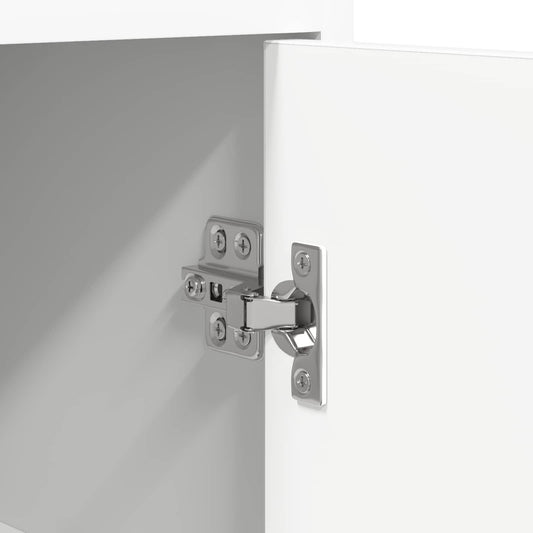 Nattbord 2 pcs Hvit 40 x 30 x 60 cm Konstruert tre