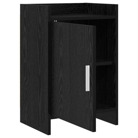 Nattbord Svart eik 40 x 30 x 60 cm Konstruert tre