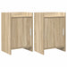 Nattbord 2 pcs Sonoma eik 40 x 30 x 60 cm Konstruert tre