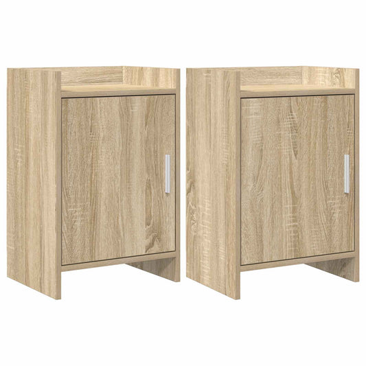 Nattbord 2 pcs Sonoma eik 40 x 30 x 60 cm Konstruert tre