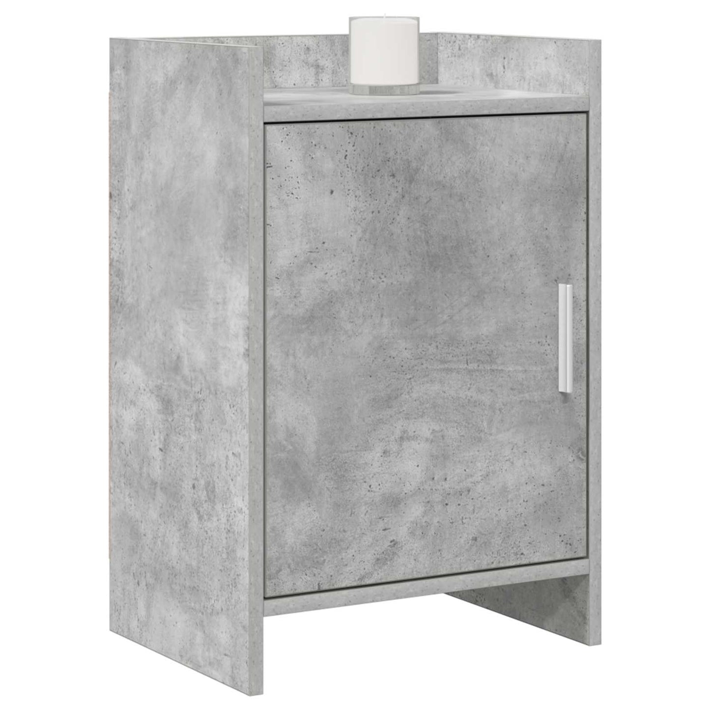 Nattbord 2 pcs Betonggrå 40 x 30 x 60 cm Konstruert tre